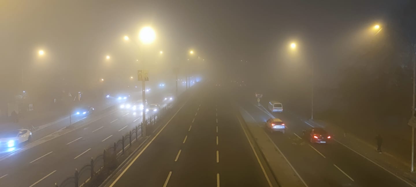 Diyarbakır’da yoğun sis etkisini devam ettiriyor