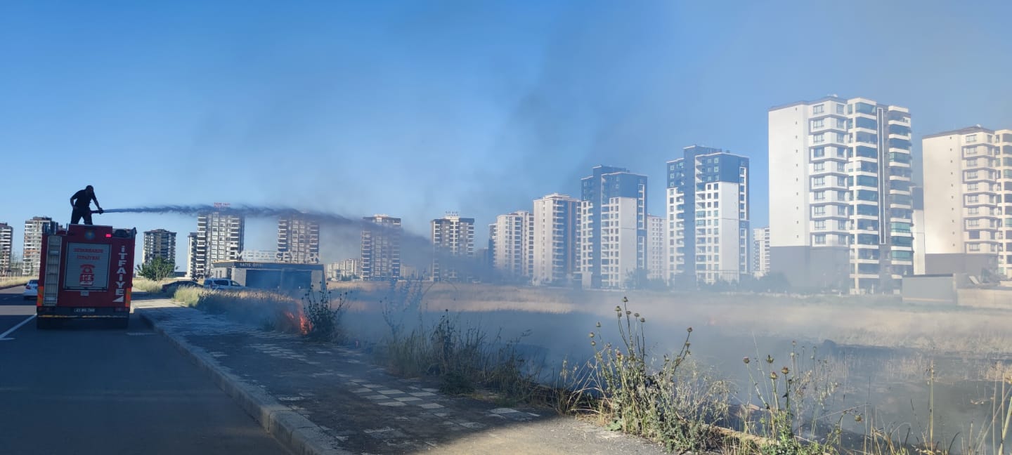 Diyarbakır'da Anız Yangınları Korku Saçıyor: Bir Mahalle Felaketin Eşiğinden Döndü!