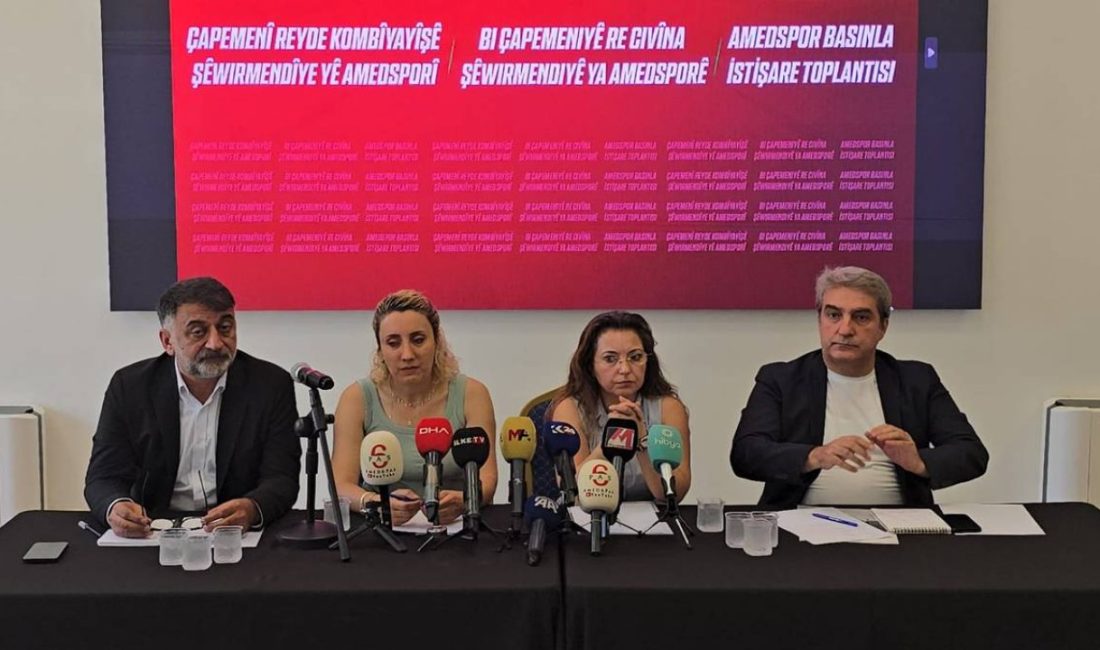 Amedspor’da iki oyuncu gönderildi, yeni formalar tanıtıldı! Forma tanıtım töreninde konuşan