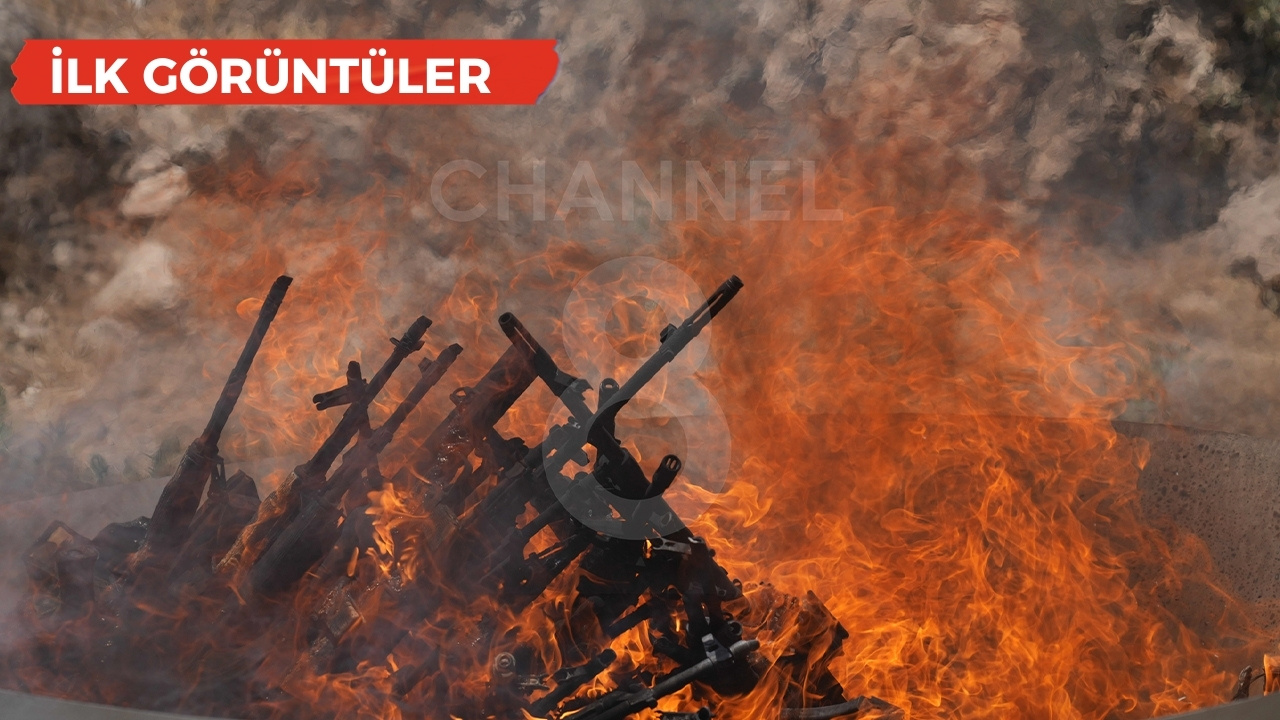 PKK’nın silah bırakmasının ilk görüntüleri yayınlandı